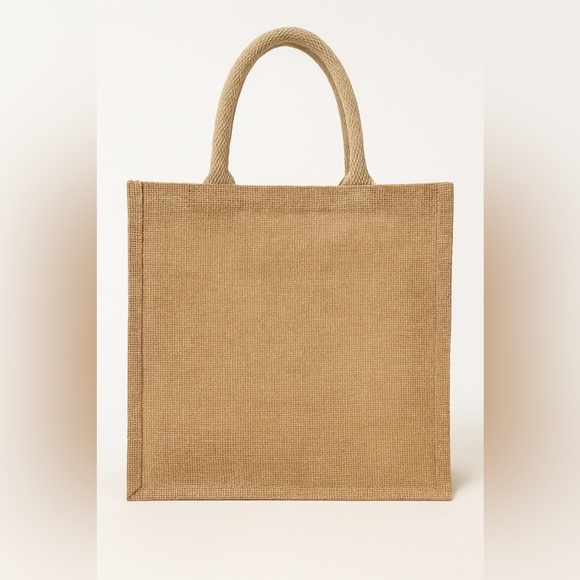 Personalized Burlap Tote Bag – Eco-Friendly Jute Gift Bag – Pre-Owned - Picture 3 of 3